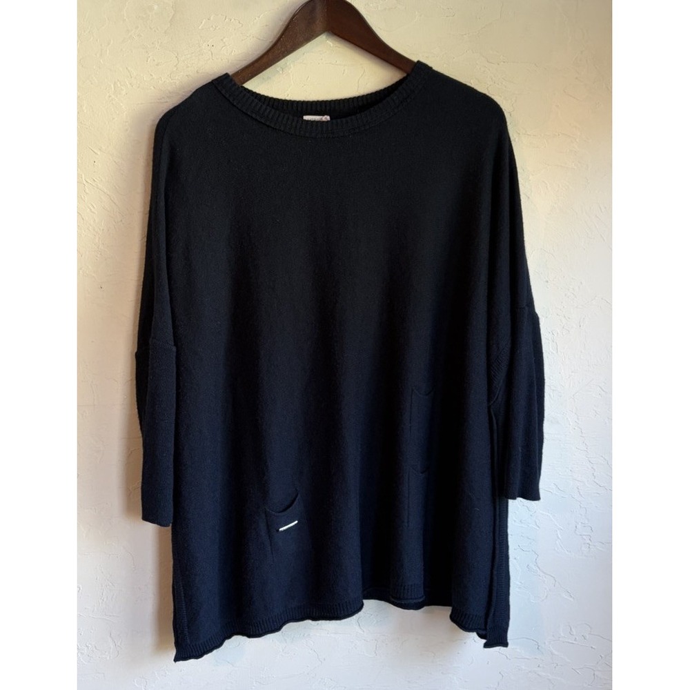 Mersea Catalina Sweater O/S Navy Blue Oversized Minimalist Preppy Quiet Luxury
